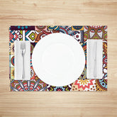 Aperturee - African Tribal Vintage Dining Set Of 4 Placemats